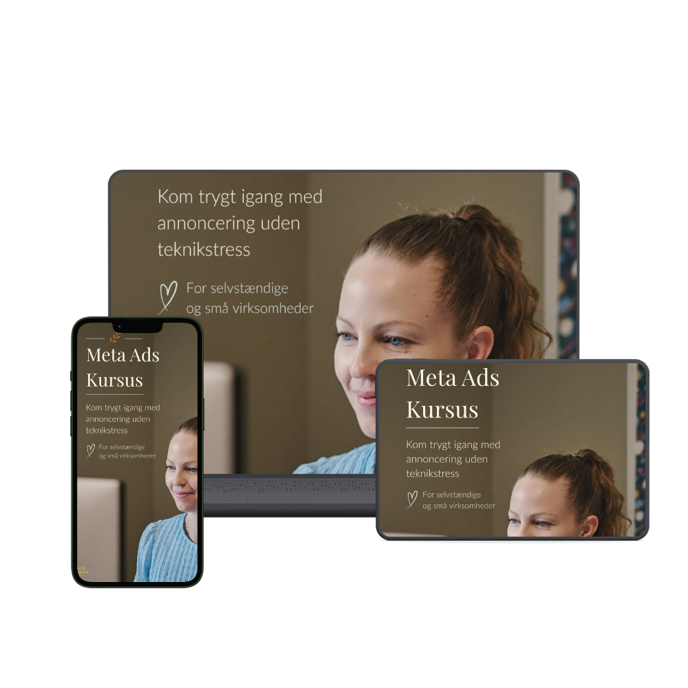 Forside mockup af Meta Ads Kurset.